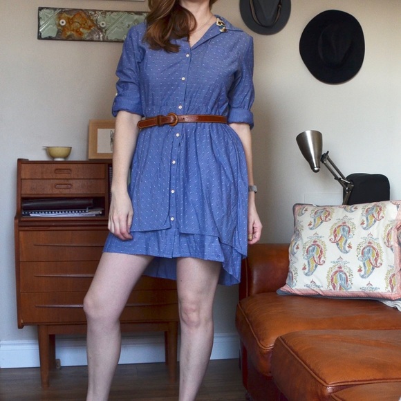 The Anthropologie Speckled Tier Shirtdress - Picture 2 of 7